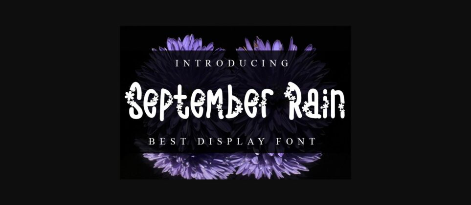 September Rain Font Poster 1