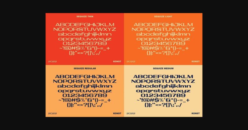 Sequize Font Poster 6