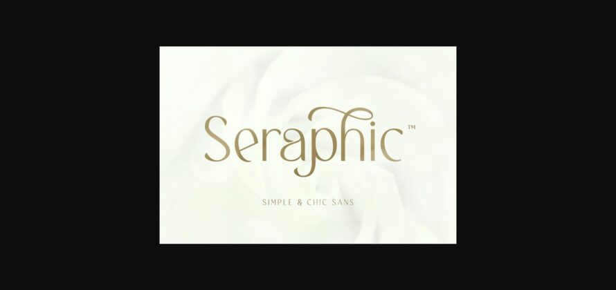 Seraphic Font Poster 3