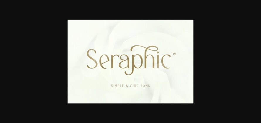 Seraphic Font Poster 1