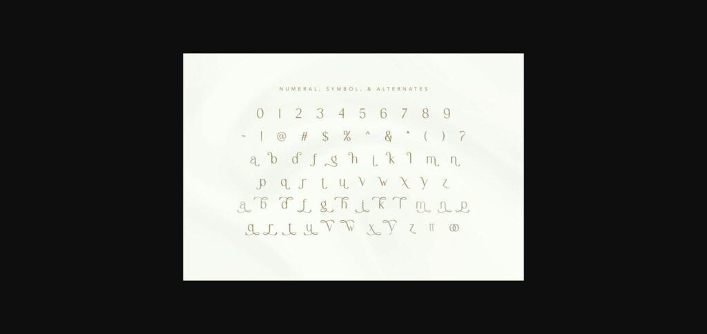 Seraphic Font Poster 11