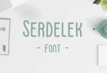 Serdelek Font Poster 1