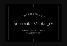 Serenata Vantages Font Poster 1