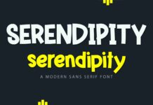 Serendipity Font Poster 1
