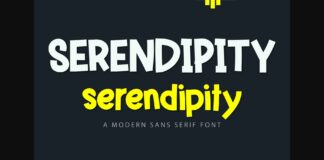 Serendipity Font Poster 1