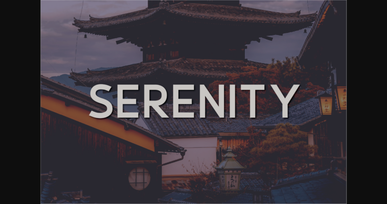 Serenity Font Poster 3