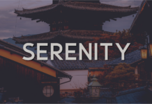 Serenity Font Serenity Font Poster 1