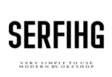 Serfihg Font Poster 1