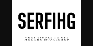 Serfihg Font Poster 1