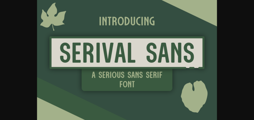 Serival Sans Font Poster 3