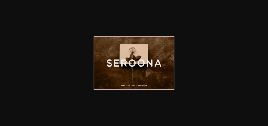 Seroona Font Poster 3