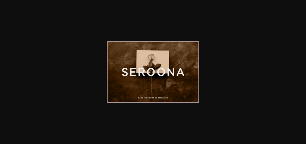 Seroona Font Poster 1