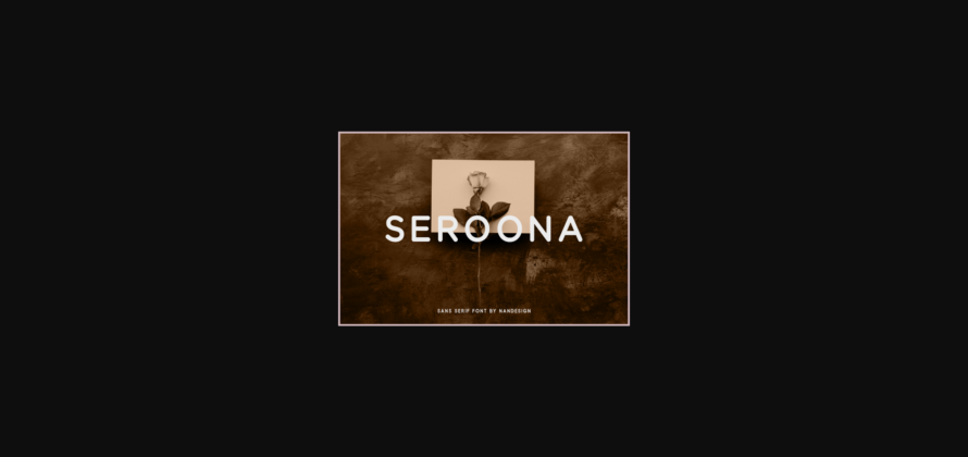 Seroona Font Poster 1