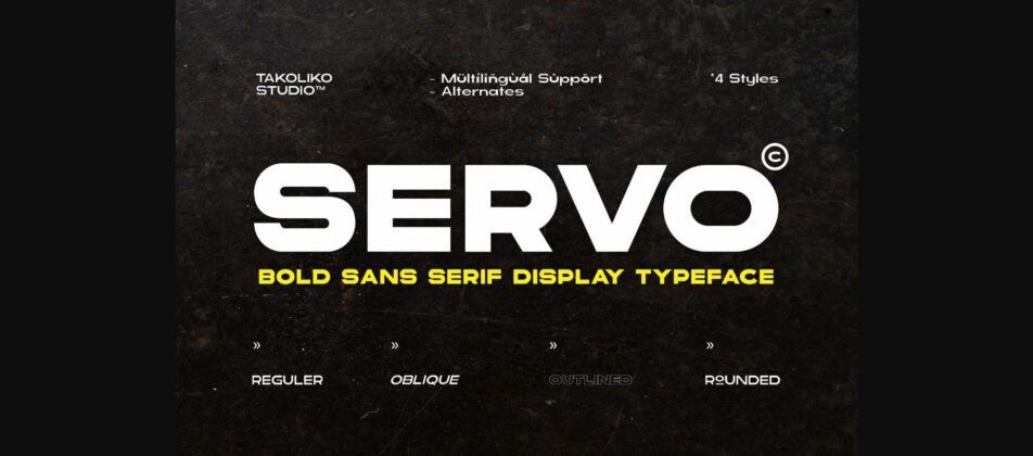 Servo Font Poster 3
