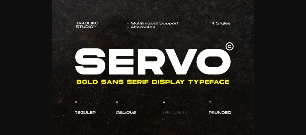 Servo Font Poster 1