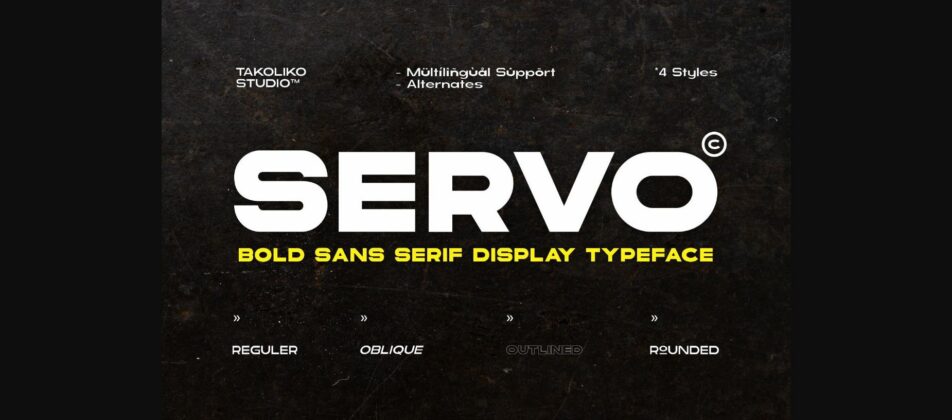 Servo Font Poster 1