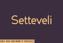 Setteveli Font Poster 1