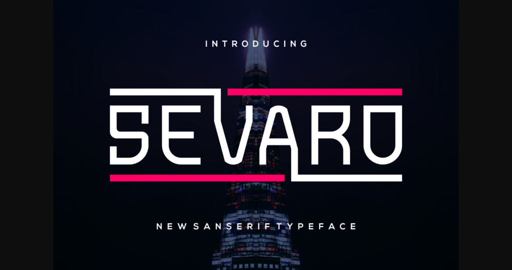 Sevaro Font Poster 3