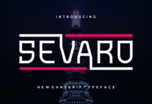 Sevaro Font Poster 1