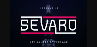 Sevaro Font Poster 1