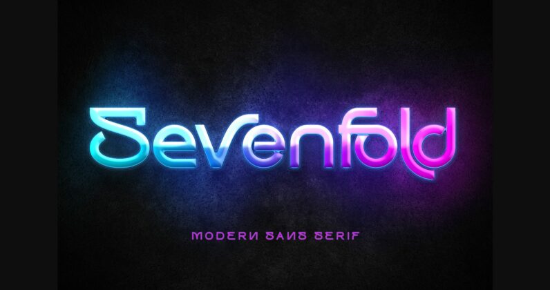 Sevenfold Font Poster 1