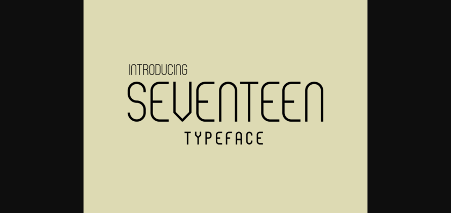 Seventeen Font Poster 3