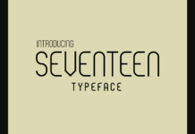 Seventeen Font Poster 1