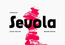 Sevola Font Poster 1