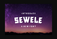 Sewele Font Poster 1