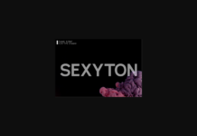 Sexyton Font Poster 1