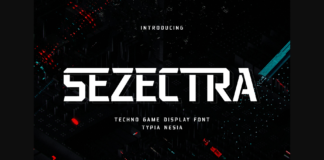 Sezectra Font Poster 1