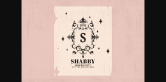Shabby Chic Flourishes Monograms Font Poster 1