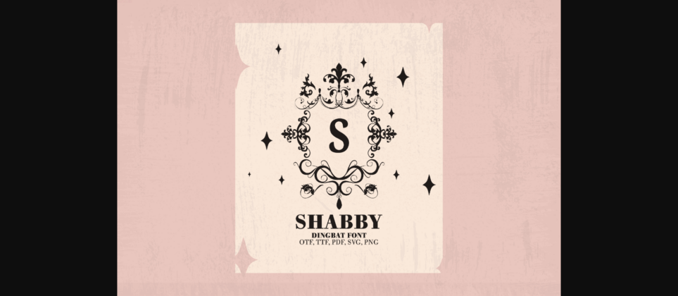 Shabby Chic Flourishes Monograms Font Poster 1
