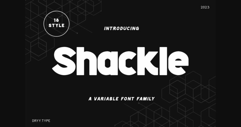 Shackle Font Poster 3
