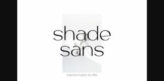 Shade Sans Font Poster 1