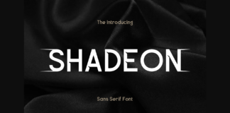 Shadeon Font Poster 1