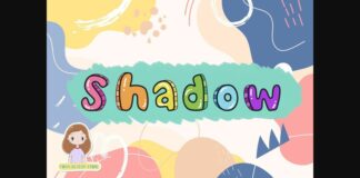 Shadow Font Poster 1