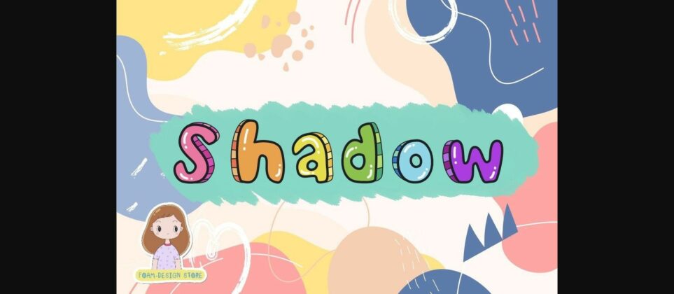 Shadow Font Poster 1