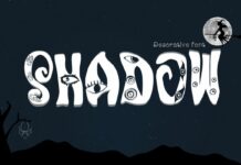 Shadow Font Poster 1