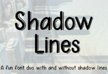 Shadow Lines Font Poster 1