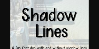 Shadow Lines Font Poster 1