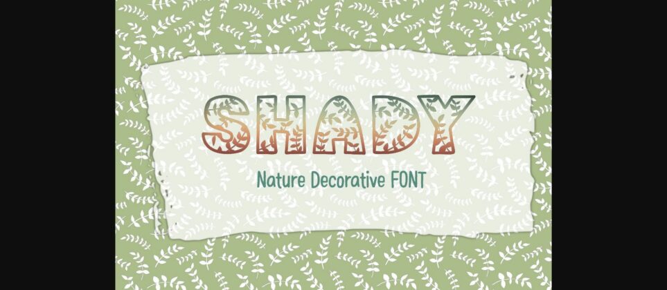 Shady Font Poster 3