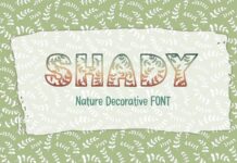 Shady Font Poster 1