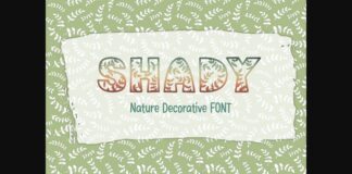 Shady Font Poster 1