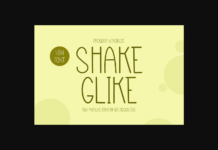 Shake Glike Font Poster 1