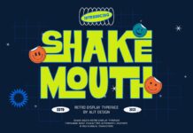 Shake Mouth Font Poster 1
