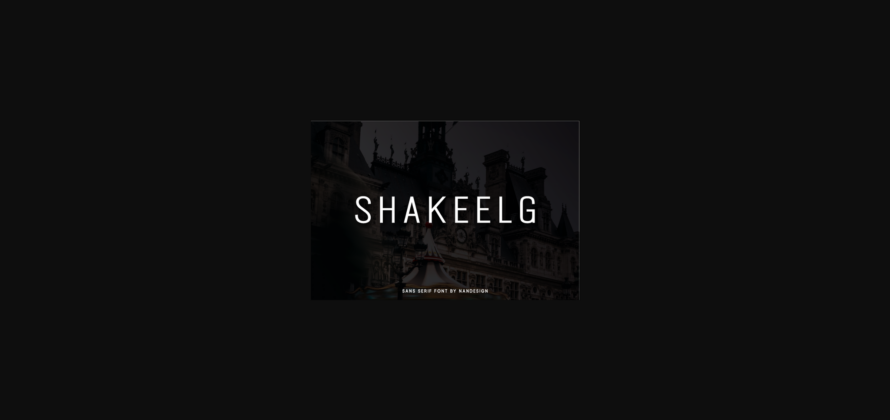 Shakeelg Font Poster 3