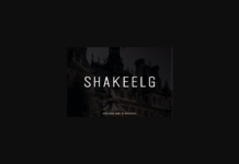 Shakeelg Font Poster 1