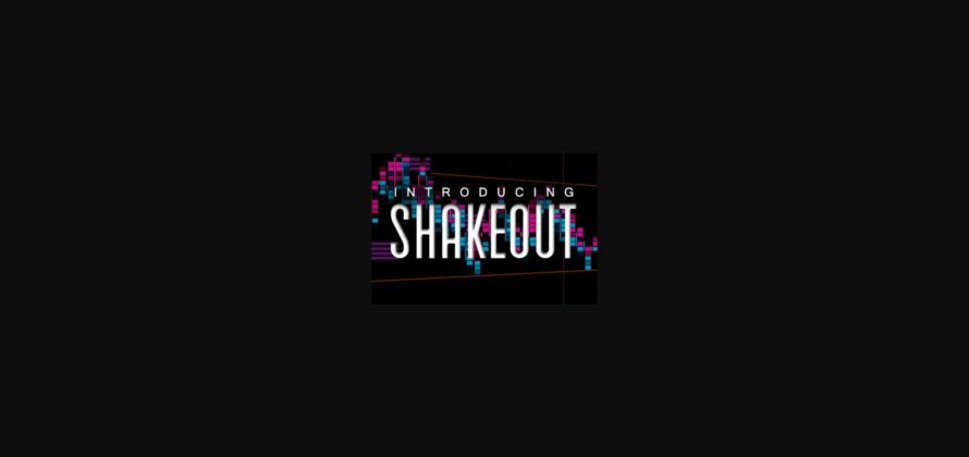 Shakeout Font Poster 3