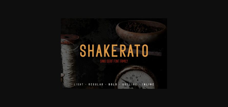 Shakerato Font Poster 3